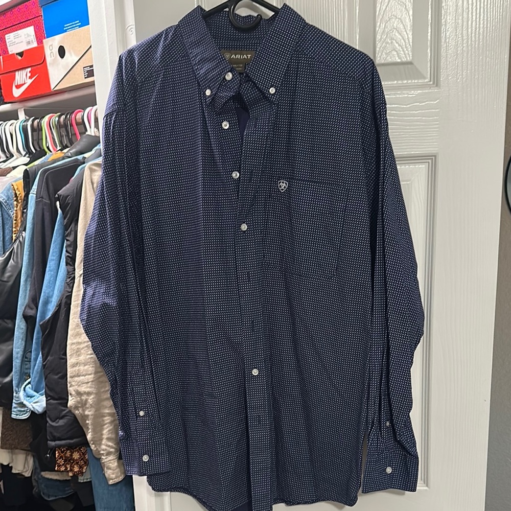 Ariat Men's Blue Checkered Shirt